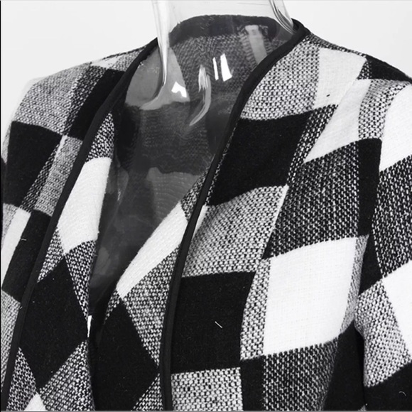 REDUCED! Plaid Cascade Open Waterfall Cardigan - Picture 6 of 8